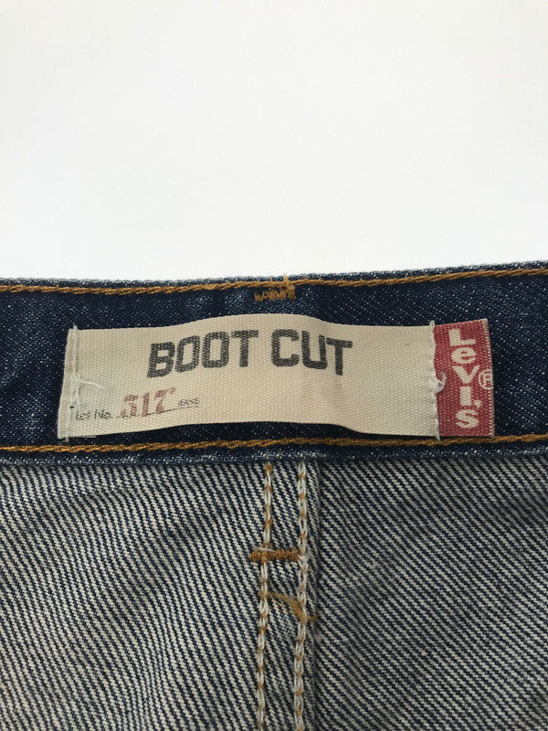 【中古品】【メンズ】 LEVI'S リーバイス 517 BOOT CUT DENIM PANTS 00517-0216 メキシコ製 ブーツ カット デニム パンツ ジーンズ 157-260829-rt-25-tagh サイズ：34×30 カラー：インディゴ 万代Net店