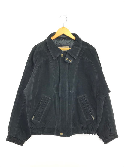 【中古品】【メンズ】 SANTA FE OUTBACK サンタ フェ オートバック SUEDE LEATHER JACKET BLACK スエード レザー ジャケット アウター 146-260827-rt-11-tagh サイズ：L カラー：ブラック 万代Net店