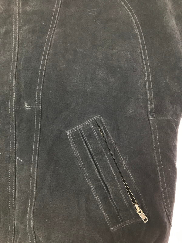 【中古品】【メンズ】 SANTA FE OUTBACK サンタ フェ オートバック SUEDE LEATHER JACKET BLACK スエード レザー ジャケット アウター 146-260827-rt-11-tagh サイズ：L カラー：ブラック 万代Net店