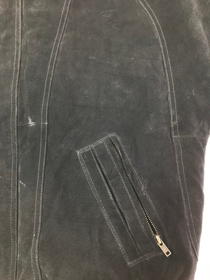 【中古品】【メンズ】 SANTA FE OUTBACK サンタ フェ オートバック SUEDE LEATHER JACKET BLACK スエード レザー ジャケット アウター 146-260827-rt-11-tagh サイズ：L カラー：ブラック 万代Net店