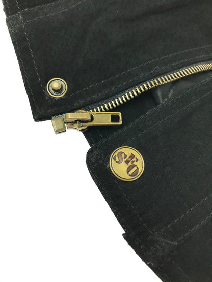 【中古品】【メンズ】 SANTA FE OUTBACK サンタ フェ オートバック SUEDE LEATHER JACKET BLACK スエード レザー ジャケット アウター 146-260827-rt-11-tagh サイズ：L カラー：ブラック 万代Net店
