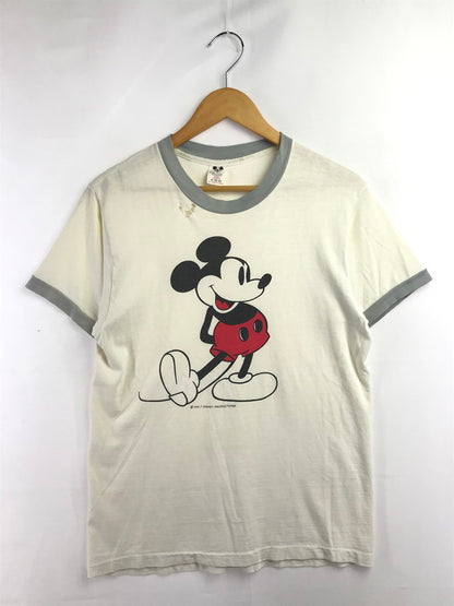 【現状渡し品】【メンズ】 WALT DISNEY PRODUCTIONS ウォルト ディズニー プロダクションズ 70's～80S's MICKEY RINGER T-SHIRT USA製 ミッキ リンガー Tシャツ 146-260825-rt-12-tagh サイズ：M カラー：ホワイト 万代Net店