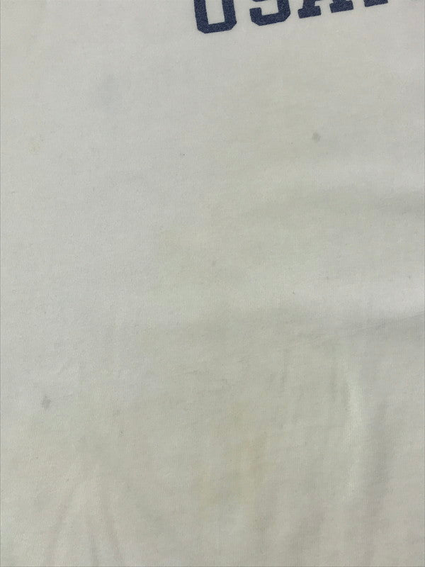 【現状渡し品】【メンズ】 CHAMPION チャンピオン 80's STRUG USAFA RINGER T-SHIRT USA製 トリコタグ リンガー Tシャツ トップス ヴィンテージ 146-260825-rt-13-tagh サイズ：M カラー：ホワイト 万代Net店