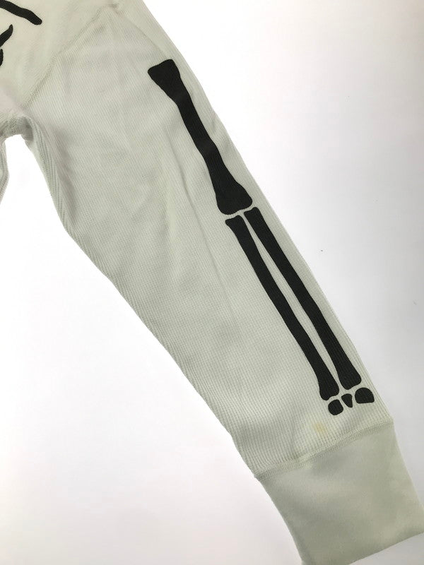 【中古品】【メンズ】 SUPREME シュプリーム × HANES ヘインズ BONES THERMAL CREW ボーン サーマル クルーネック Tシャツ トップス 149-260829-rt-57-tagh サイズ：L カラー：ホワイト 万代Net店