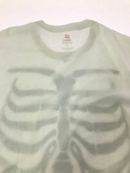 【中古品】【メンズ】 SUPREME シュプリーム × HANES ヘインズ BONES THERMAL CREW ボーン サーマル クルーネック Tシャツ トップス 149-260829-rt-57-tagh サイズ：L カラー：ホワイト 万代Net店