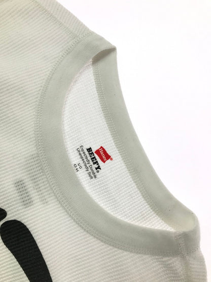 【中古品】【メンズ】 SUPREME シュプリーム × HANES ヘインズ BONES THERMAL CREW ボーン サーマル クルーネック Tシャツ トップス 149-260829-rt-57-tagh サイズ：L カラー：ホワイト 万代Net店