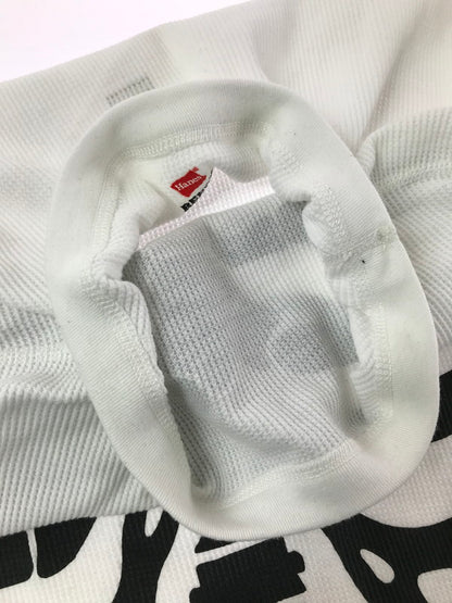 【中古品】【メンズ】 SUPREME シュプリーム × HANES ヘインズ BONES THERMAL CREW ボーン サーマル クルーネック Tシャツ トップス 149-260829-rt-57-tagh サイズ：L カラー：ホワイト 万代Net店