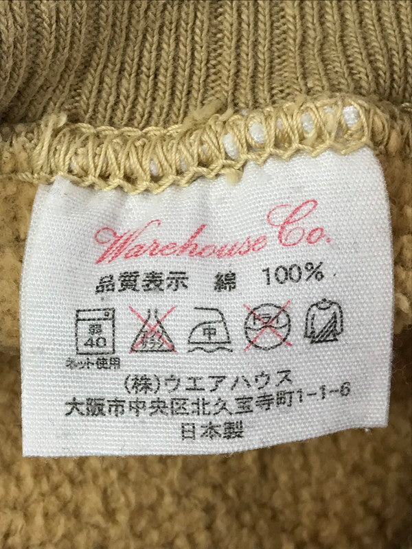 【現状渡し品】【メンズ】 WAREHOUSE ウエアハウス 21AW CAMP MCCOY MILITARY SWEAT 478CAM-21 LOT.478 ミリタリー スウェット トレーナー トップス 145-260825-rt-17-tagh サイズ：42 カラー：ベージュ 万代Net店