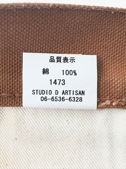【中古品】【メンズ】 STUDIO D'ARTISAN ステュディオ ダルチザン HEAVY DUCK PANTS 1473 ヘビー ダック パンツ ボトムス 156-260829-rt-21-tagh サイズ：L カラー：ベージュ系 万代Net店