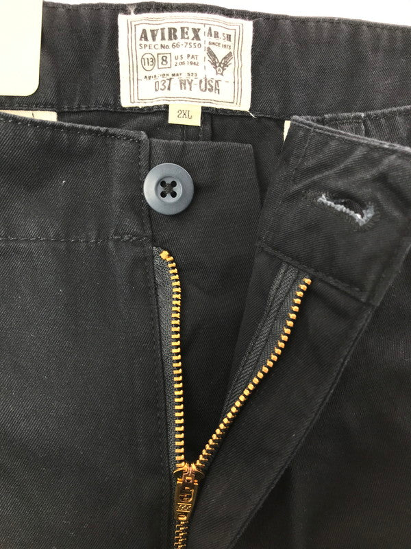 【中古品】【メンズ】 AVIREX アヴィレックス FATIGUE CROPPED PANTS 6166114 クロップド パンツ ボトムス 156-260829-rt-41-tagh サイズ：2XL カラー：ブラック 万代Net店