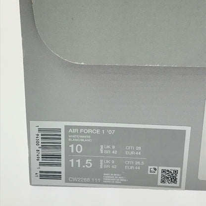 【中古美品】【メンズ】 NIKE ナイキ AIR FORCE 1 LOW '07 WHITE WHITE CW2288-111 エア フォース 1 ロー 07 スニーカー 靴 160-260830-rt-09-tagh サイズ：28cm US10 カラー：WHITE/WHITE 万代Net店