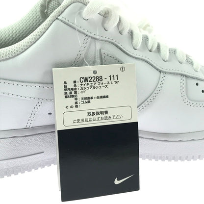 【中古美品】【メンズ】 NIKE ナイキ AIR FORCE 1 LOW '07 WHITE WHITE CW2288-111 エア フォース 1 ロー 07 スニーカー 靴 160-260830-rt-09-tagh サイズ：28cm US10 カラー：WHITE/WHITE 万代Net店