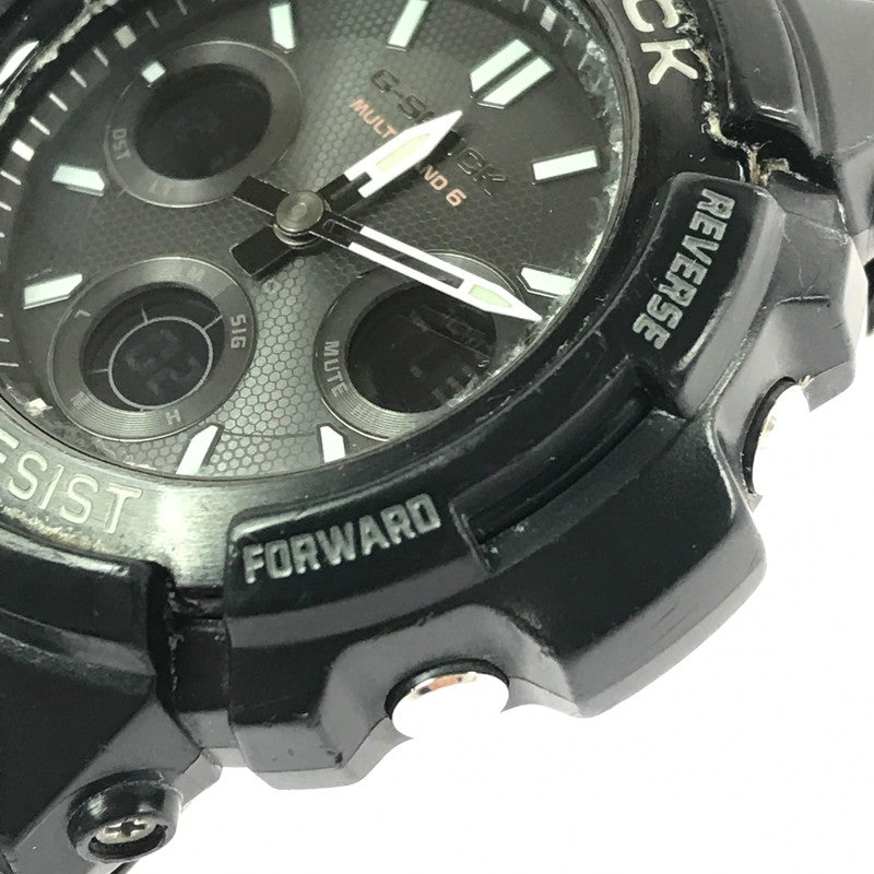 【現状渡し品】【メンズ】 G-SHOCK ジーショック ANALOG-DIGITAL AWG-100 M100 SERIES TOUGH SOLAR AWG-M100SBC-1AJF アナログ デジタル タフソーラー 腕時計 196-260912-na-05-tagh カラー：ブラック 万代Net店