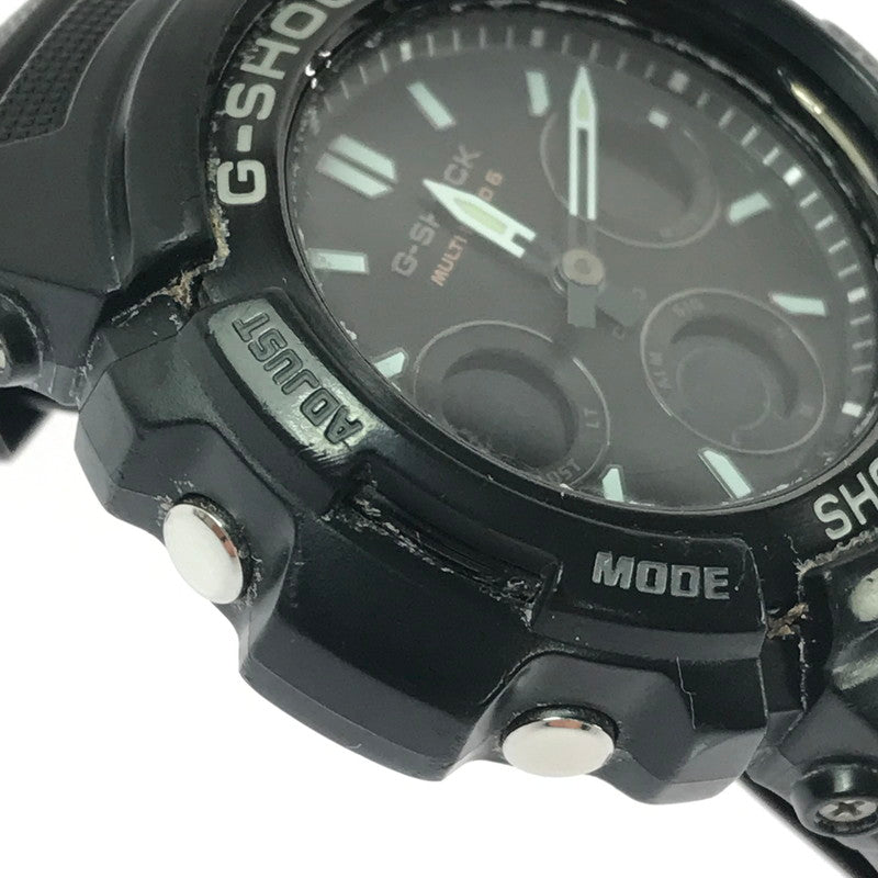 【現状渡し品】【メンズ】 G-SHOCK ジーショック ANALOG-DIGITAL AWG-100 M100 SERIES TOUGH SOLAR AWG-M100SBC-1AJF アナログ デジタル タフソーラー 腕時計 196-260912-na-05-tagh カラー：ブラック 万代Net店