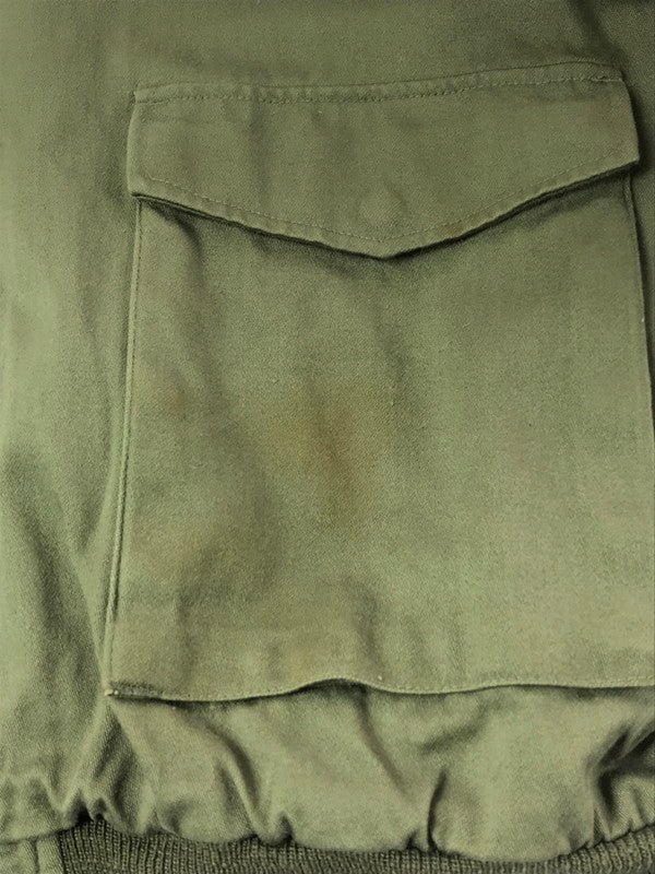 【現状渡し品】【メンズ】 VINTAGE ヴィンテージ PILOT M90 FLIGHT JACKET 81586 SCOVILLジッパー パイロット エム90 フライト ジャケット アウター 146-260826-rt-29-tagh サイズ：XL カラー：カーキ 万代Net店