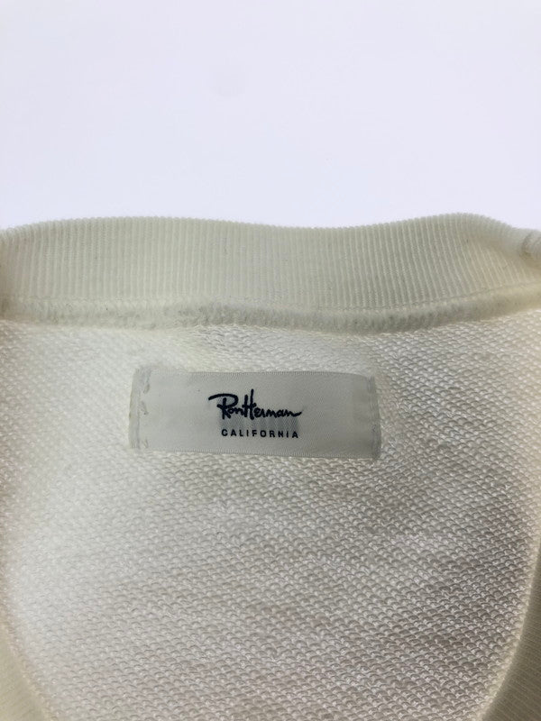 【中古品】【メンズ】 RON HERMAN ロンハーマン SWEATSHIRT WHITE 4220900018 スウェットシャツ トレーナー トップス 141-260823-rt-03-tagh サイズ：M カラー：ホワイト 万代Net店