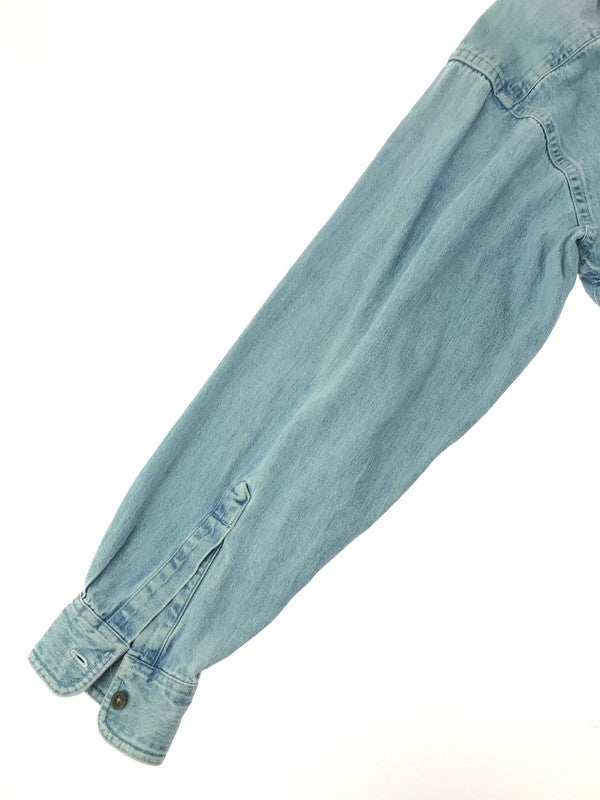 【中古品】【メンズ】 L.L.BEAN エルエルビーン 90's L/S DENIM SHIRT カナダ製 90年代 ロングスリーブ デニム シャツ 長袖シャツ トップス 146-260917-rt-33-tagh サイズ：L カラー：ライトインディゴ 万代Net店