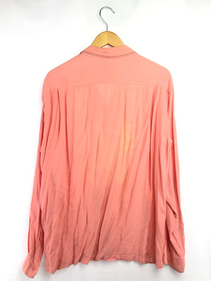 【現状渡し品】【メンズ】 STYLE EYES スタイル アイズ SADDLE STITCH RAYON SHIRT PINK サドル ステッチ レーヨン シャツ 145-260826-rt-21-tagh サイズ：L カラー：ピンク 万代Net店