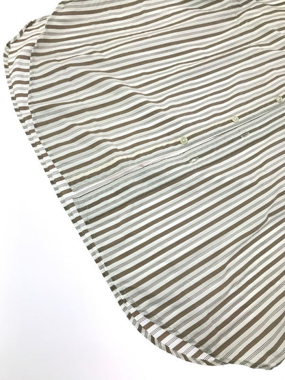 【中古品】【メンズ】 PHIGVEL MAKERS&CO フィグベル STRIPE L/S SHIRT PMAG-LS01 ストライプ ロングスリーブ シャツ 長袖シャツ トップス 140-260829-rt-03-tagh サイズ：4 カラー：ホワイト/ブラウン 万代Net店