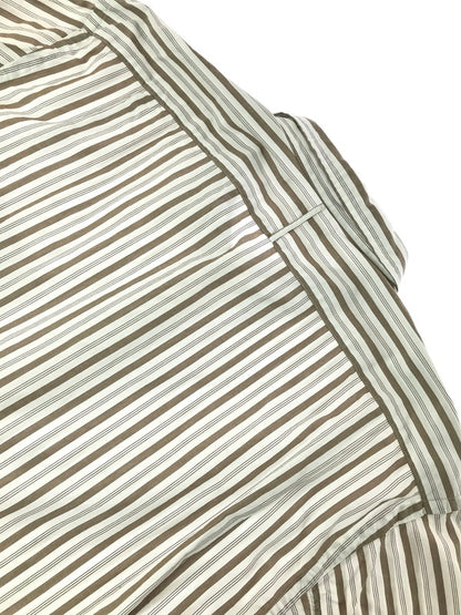 【中古品】【メンズ】 PHIGVEL MAKERS&CO フィグベル STRIPE L/S SHIRT PMAG-LS01 ストライプ ロングスリーブ シャツ 長袖シャツ トップス 140-260829-rt-03-tagh サイズ：4 カラー：ホワイト/ブラウン 万代Net店