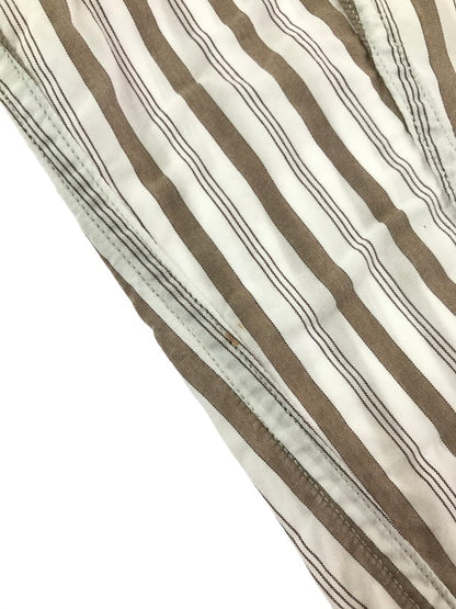 【中古品】【メンズ】 PHIGVEL MAKERS&CO フィグベル STRIPE L/S SHIRT PMAG-LS01 ストライプ ロングスリーブ シャツ 長袖シャツ トップス 140-260829-rt-03-tagh サイズ：4 カラー：ホワイト/ブラウン 万代Net店