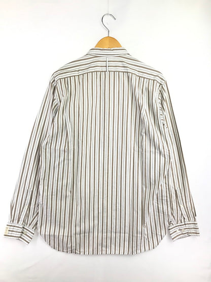 【中古品】【メンズ】 PHIGVEL MAKERS&CO フィグベル STRIPE L/S SHIRT PMAG-LS01 ストライプ ロングスリーブ シャツ 長袖シャツ トップス 140-260829-rt-03-tagh サイズ：4 カラー：ホワイト/ブラウン 万代Net店