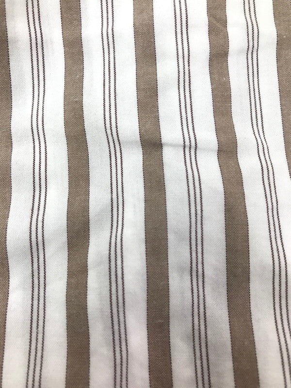 【中古品】【メンズ】 PHIGVEL MAKERS&CO フィグベル STRIPE L/S SHIRT PMAG-LS01 ストライプ ロングスリーブ シャツ 長袖シャツ トップス 140-260829-rt-03-tagh サイズ：4 カラー：ホワイト/ブラウン 万代Net店