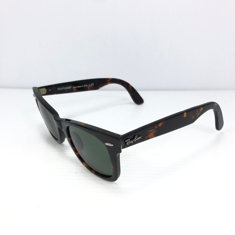 【現状渡し品】【メンズ】 RAY-BAN レイバン ORIGINAL WAYFARER CLASSIC RB2140F 902 52-22 オリジナル ウェイファーラー クラシック サングラス アイウェア 203-260912-rt-18-tagh サイズ：50ロ22 カラー：ブラック/グリーン 万代Net店