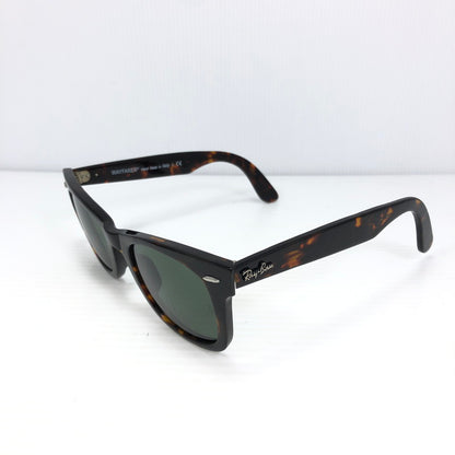 【現状渡し品】【メンズ】 RAY-BAN レイバン ORIGINAL WAYFARER CLASSIC RB2140F 902 52-22 オリジナル ウェイファーラー クラシック サングラス アイウェア 203-260912-rt-18-tagh サイズ：50ロ22 カラー：ブラック/グリーン 万代Net店