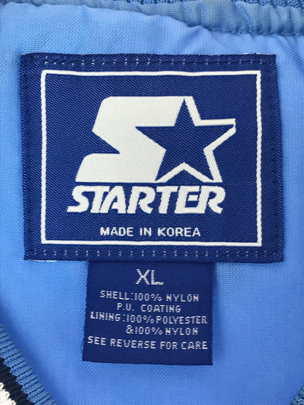 【現状渡し品】【メンズ】 STARTER スターター 90's CAROLINA NYLON PULLOVER 韓国製 90年代 カロライナ ナイロン プルオーバー 146-260826-rt-24-tagh サイズ：XL カラー：ライトブルー 万代Net店