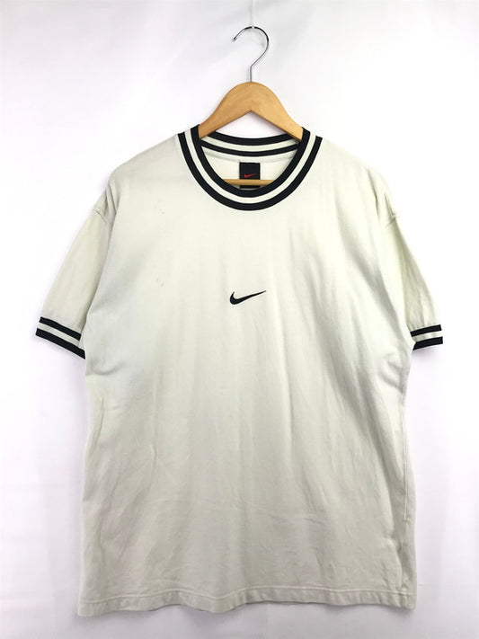 【現状渡し品】【メンズ】 NIKE ナイキ 90's MESH RIB T-SHIRT ポルトガル製 90年代 メッシュ リブ Tシャツ トップス 146-260825-rt-14-tagh サイズ：L カラー：ホワイト 万代Net店