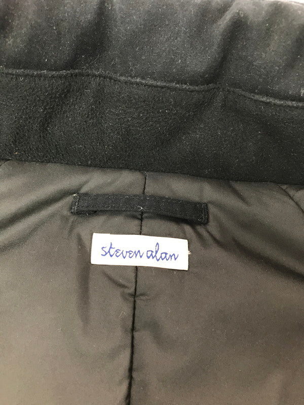 【中古品】【メンズ】 STEVEN ALAN スティーブンアラン PADDED STAND COAT BLACK 8125-126-0892 スタンド コート アウター 147-260827-rt-15-tagh サイズ：XL カラー：ブラック 万代Net店