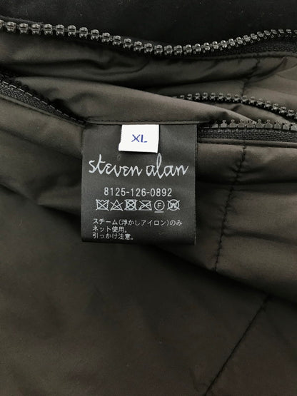 【中古品】【メンズ】 STEVEN ALAN スティーブンアラン PADDED STAND COAT BLACK 8125-126-0892 スタンド コート アウター 147-260827-rt-15-tagh サイズ：XL カラー：ブラック 万代Net店