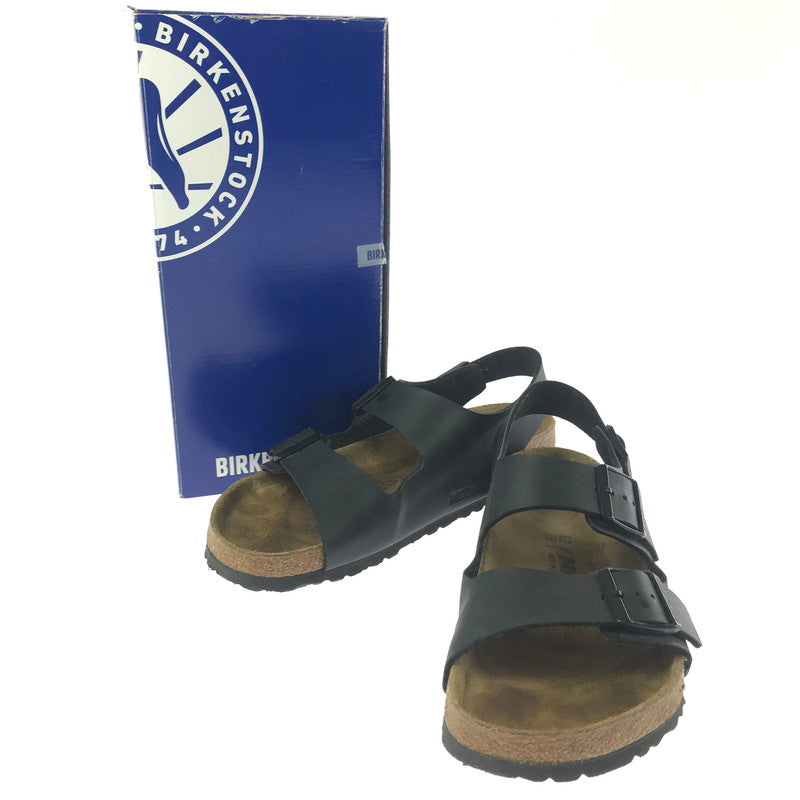 【中古品】【メンズ】 BIRKENSTOCK ビルケンシュトック MILANO BLACK BROWN 0034791 ミラノ 靴 165-260906-rt-40-tagh サイズ：42 カラー：ブラック/ブラウン 万代Net店