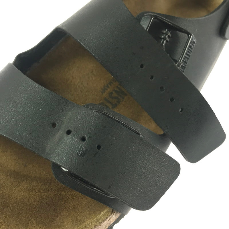 【中古品】【メンズ】 BIRKENSTOCK ビルケンシュトック MILANO BLACK BROWN 0034791 ミラノ 靴 165-260906-rt-40-tagh サイズ：42 カラー：ブラック/ブラウン 万代Net店