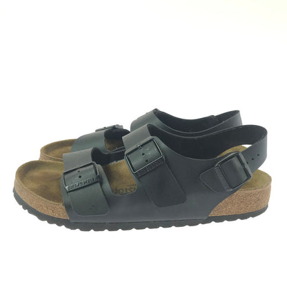 【中古品】【メンズ】 BIRKENSTOCK ビルケンシュトック MILANO BLACK BROWN 0034791 ミラノ 靴 165-260906-rt-40-tagh サイズ：42 カラー：ブラック/ブラウン 万代Net店