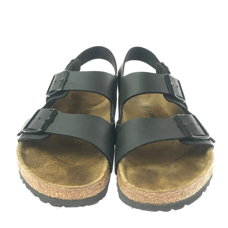 【中古品】【メンズ】 BIRKENSTOCK ビルケンシュトック MILANO BLACK BROWN 0034791 ミラノ 靴 165-260906-rt-40-tagh サイズ：42 カラー：ブラック/ブラウン 万代Net店
