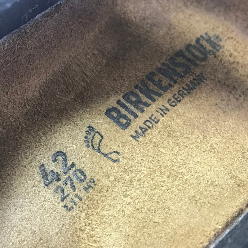 【中古品】【メンズ】 BIRKENSTOCK ビルケンシュトック MILANO BLACK BROWN 0034791 ミラノ 靴 165-260906-rt-40-tagh サイズ：42 カラー：ブラック/ブラウン 万代Net店
