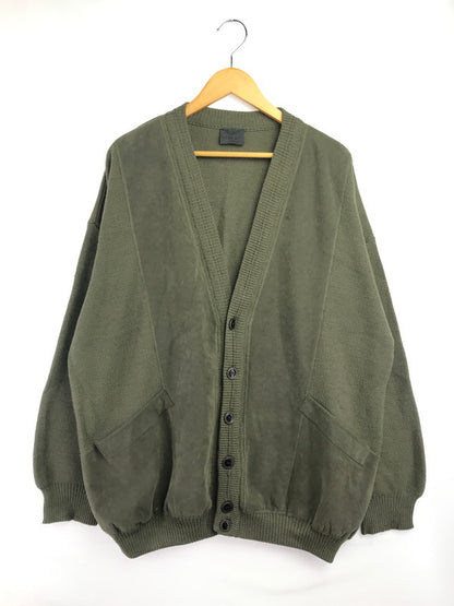 【現状渡し品】【メンズ】 KARLEN MILITARY-STYLE カールン ミリタリー スタイル WOOL KNIT CARDIGAN ウール ニット カーディガン トップス 146-260825-rt-20-tagh サイズ：60 カラー：カーキ 万代Net店