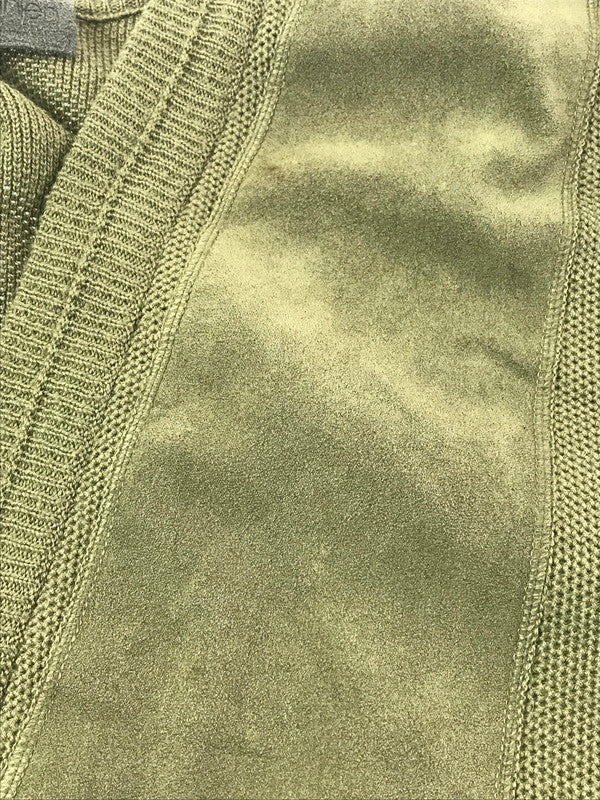 【現状渡し品】【メンズ】 KARLEN MILITARY-STYLE カールン ミリタリー スタイル WOOL KNIT CARDIGAN ウール ニット カーディガン トップス 146-260825-rt-20-tagh サイズ：60 カラー：カーキ 万代Net店