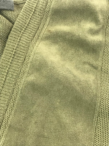 【現状渡し品】【メンズ】 KARLEN MILITARY-STYLE カールン ミリタリー スタイル WOOL KNIT CARDIGAN ウール ニット カーディガン トップス 146-260825-rt-20-tagh サイズ：60 カラー：カーキ 万代Net店