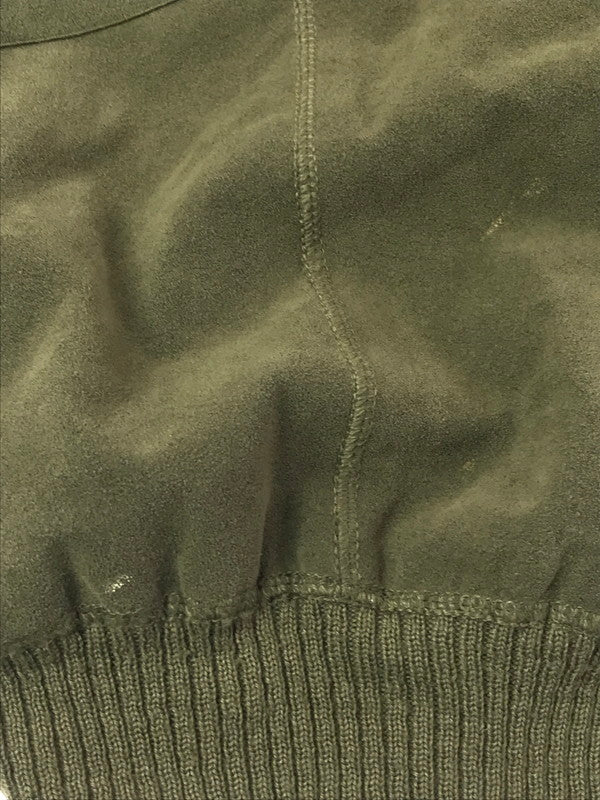 【現状渡し品】【メンズ】 KARLEN MILITARY-STYLE カールン ミリタリー スタイル WOOL KNIT CARDIGAN ウール ニット カーディガン トップス 146-260825-rt-20-tagh サイズ：60 カラー：カーキ 万代Net店