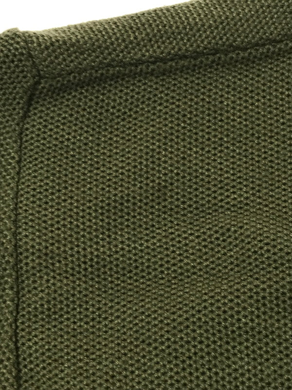 【現状渡し品】【メンズ】 KARLEN MILITARY-STYLE カールン ミリタリー スタイル WOOL KNIT CARDIGAN ウール ニット カーディガン トップス 146-260825-rt-20-tagh サイズ：60 カラー：カーキ 万代Net店