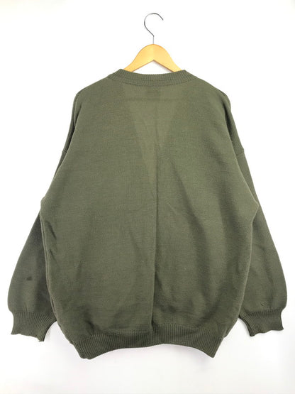 【現状渡し品】【メンズ】 KARLEN MILITARY-STYLE カールン ミリタリー スタイル WOOL KNIT CARDIGAN ウール ニット カーディガン トップス 146-260825-rt-20-tagh サイズ：60 カラー：カーキ 万代Net店