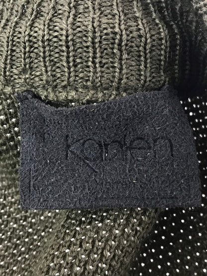 【現状渡し品】【メンズ】 KARLEN MILITARY-STYLE カールン ミリタリー スタイル WOOL KNIT CARDIGAN ウール ニット カーディガン トップス 146-260825-rt-20-tagh サイズ：60 カラー：カーキ 万代Net店