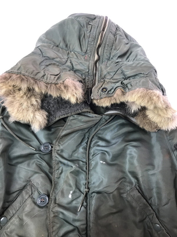 【現状渡し品】【メンズ】 US ARMY アメリカ軍 60'S N-3B FLIGHT JACKET 60年代 フライトジャケット アウター 146-260902-na-30-tagh サイズ：M カラー：カーキ 万代Net店