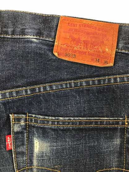 【現状渡し品】【メンズ】 LEVI'S リーバイス BIG E DENIM PANTS JB099 07 98 刻印J09 ビッグ E デニム パンツ ボトムス 157-260829-rt-46-tagh サイズ：W34 L36 カラー：インディゴ 万代Net店