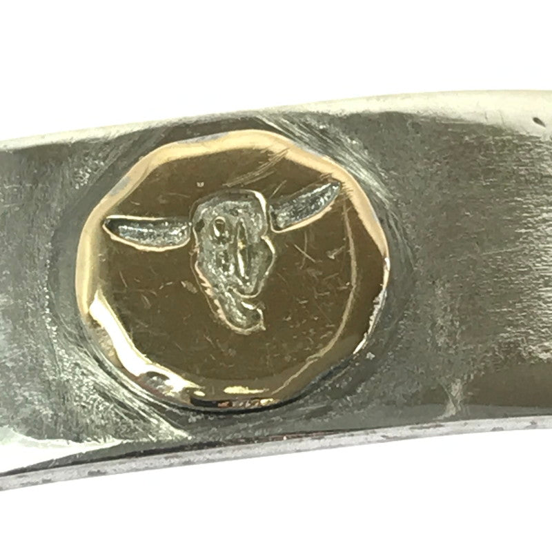【中古品】【メンズ】 TADY&KING タディーアンドキング K18 SILVER LONGHORN シルバー ロングホーン 平打ちバングル アクセサリー 191-260827-ki-01-tagh カラー：シルバー/ゴールド 万代Net店