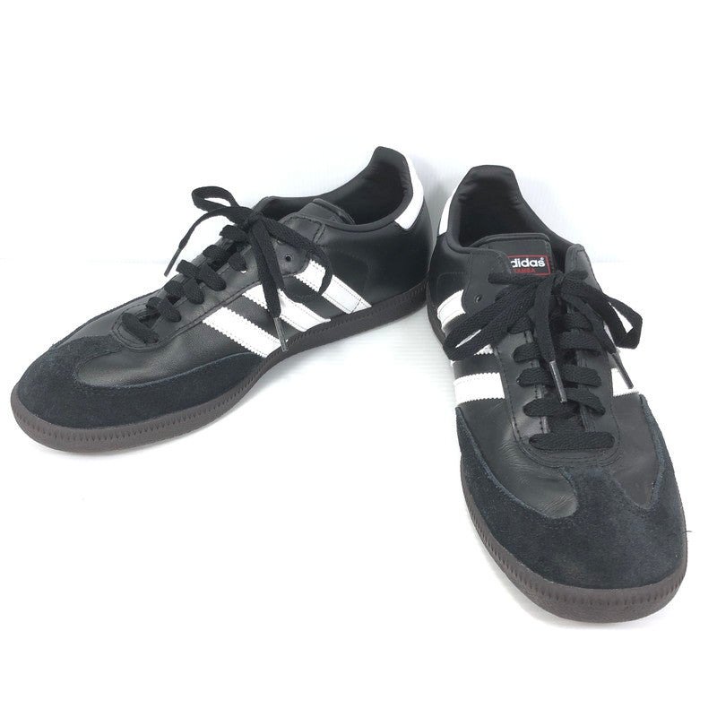 【中古品】【メンズ】 ADIDAS アディダス SAMBA LEATHER BLACK 019000 サンバ レザー スニーカー 靴 シューズ スポーツ 161-260825-su-03-tagh サイズ：27/US9 カラー：ブラック 万代Net店