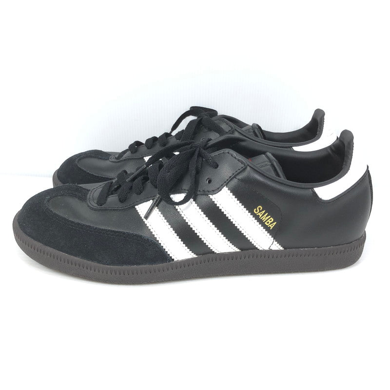 【中古品】【メンズ】 ADIDAS アディダス SAMBA LEATHER BLACK 019000 サンバ レザー スニーカー 靴 シューズ スポーツ 161-260825-su-03-tagh サイズ：27/US9 カラー：ブラック 万代Net店